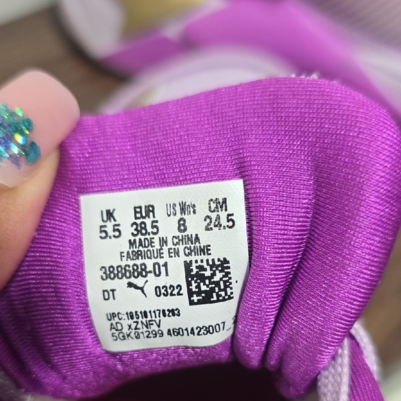 Puma RsX I Am Brave Lace Up  Womens Purple Sneakers Shoes Size 8 - Picture 4 of 4